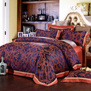 Luxury European Jacquard Design 4-Piece Cotton Duvet Cover Sets