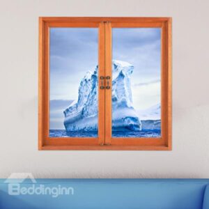 Unique Huge Floating Iceberg Window View Removable 3D Wall Stickers