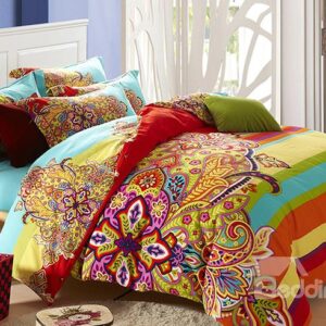 Splendid Big Flowers Design European Style 4-Piece Duvet Cover Sets