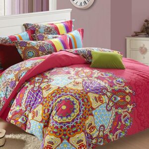 Unique Ethnic Customs Design 4-Piece Cotton Duvet Cover Sets