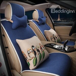 Concise Designed with Animal Cushions Car Seat Cover Set