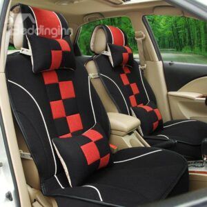 Sport Designed Dual Colored Lattice Car Seat Cover