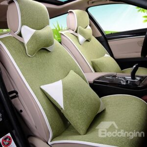 Concise and Cozy Linen Pure Colored Car Seat Cover