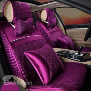 Elegent Exquisite Pure Colored Silk Material Premium Seat Cover