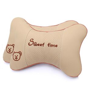 Comfortable Ventilate Pure Color Car Neckrest Pillow