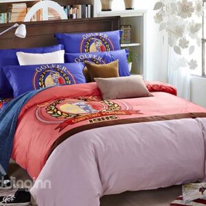 Competing Player Print 4-Piece Duvet Cover Sets
