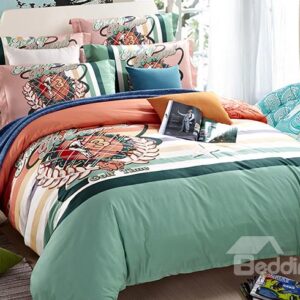 Playing Golf Man Print European Style 4-Piece Duvet Cover Sets