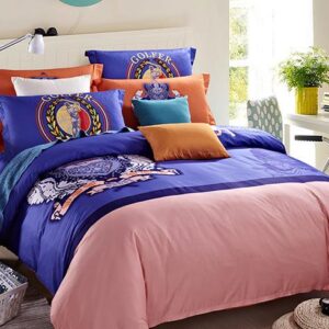 Crown Print European Style 4-Piece Duvet Cover Sets