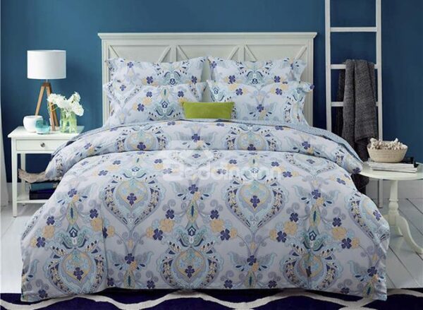 Artistic Jacquard Style 4-Piece Cotton Duvet Cover Sets
