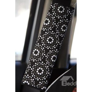 Concise Geometric Patterned Floral Car Seat Belt Cover