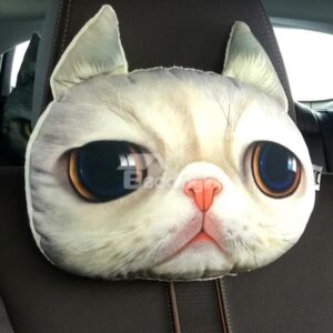 Humorous Personalized Beautiful Kitten Face Car Seat Pillows