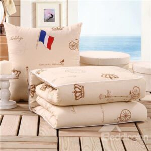 Cozy Simple Designed Quillow Convertable Blanket Car Pillow