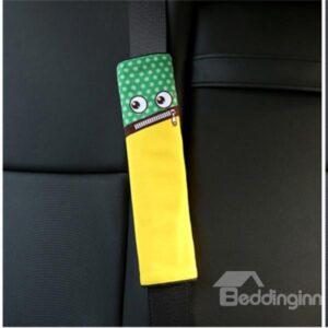 Creative Cartoon Figured Zip Mouth Monster Seat Belt Cover