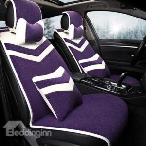 Luxurious Elegent Designed Wool Premium Car Seat Cover Set