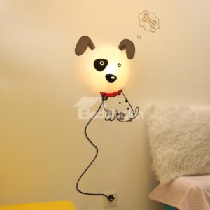Creative Nursery Cute Little Spotted Puppy 3D Sticker Wall Light Nightlight