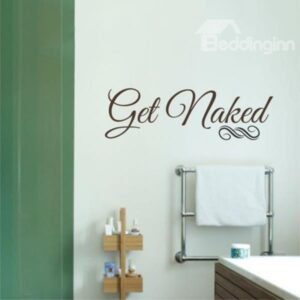 Creative Get Naked Glass Tile Applicable Bathroom Removable Wall Sticker