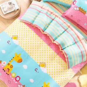 Giraffe and Cloud Pattern Kids 100% Cotton Duvet Cover Set