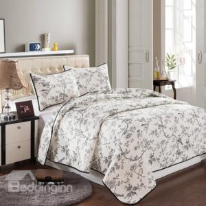 European Pastoral Flowers Style 3-Piece Bed in a Bag