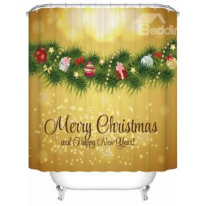 Elaborate Design Brisk Christmas Presents Tree Shower Curtain