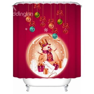 Lovely Red Santa and Presents Shower Curtain