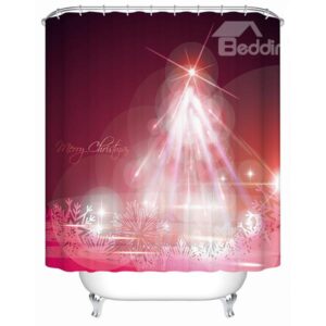 Fantastic Charming Unique Design Christmas Celebrating View Shower Curtain