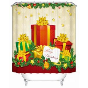 Wonderful Fabulous Festive Christmas Presents Shower Curtain