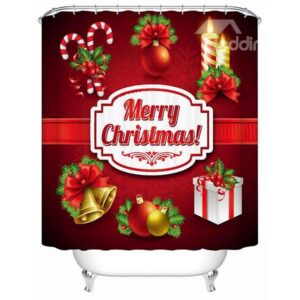 Wonderful Festive Christmas Ingredients Gather Shower Curtain