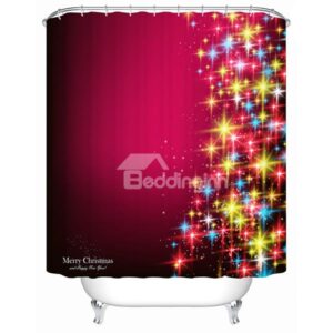 Graceful Unique Design Shining Stars Shower Curtain