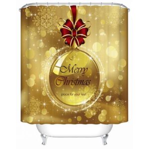 Wonderful Dreamlike Stunning Bowknot and Bauble Shower Curtain