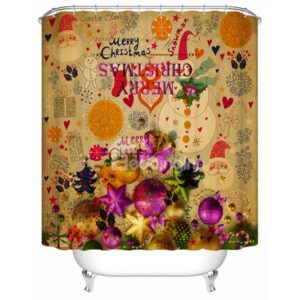 Wonderful Fabulous Unique Design Brisk Christmas Party Shower Curtain