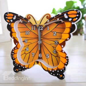 Wonderful 4-Color Butterfly Design Desk Clock Desktop Decoration