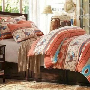 Christmas Reindeer Print High-class Cotton 4-Piece Duvet Cover Sets