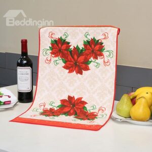 Noble Graceful Red Flowers Ultrafine Fiber Tower
