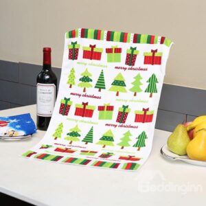 Fresh Christmas Trees and Presents Ultrafine Fiber Tower