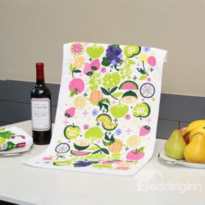 Fresh Concise Fruits Party Ultrafine Fiber Tower