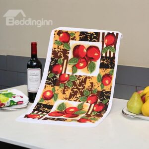 Faddish Fancy Apples Pattern Ultrafine Fiber Tower