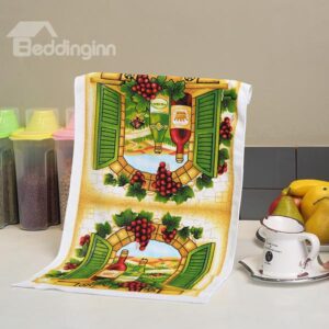 Fashion New Lovely Fruits and Red Wine Ultrafine Fiber Tower