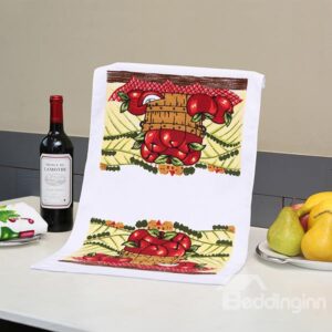 Brisk Harvest Season Red Apples Ultrafine Fiber Tower