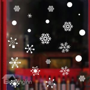 Wonderful Window Glass Decoration Snowflake in All Shapes Removable Wall Sticker