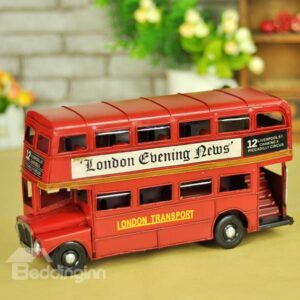 Classic Mini London Bus Double Decker Desktop Decorations