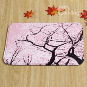 Wonderful Cherry Blossom Tree Coral Velvet Anti-Slipping Doormat