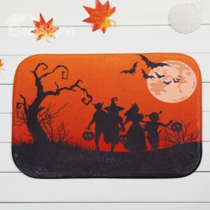 Halloween Themed Coral Velvet Anti-Slipping Doormat