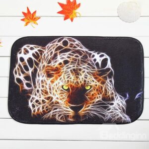 Awesome Leopard Print Coral Velvet Anti-Slipping Doormat