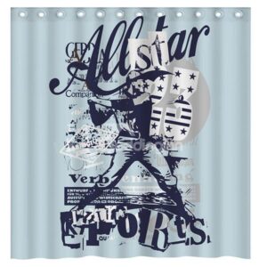 Creative Design Golf Star 3D Shower Curtain
