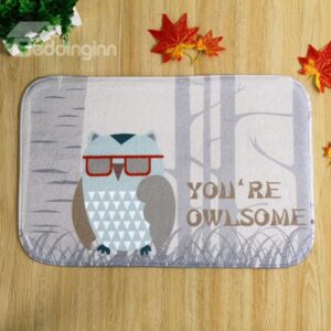 Creative Elephant Cutout Coral Velvet Anti-Slipping Doormat