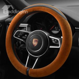 Concise Designed Super Soft Plush Steering Wheel Cover