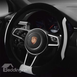 Concise Designed Dual Colored Stripe Steering Wheel Cover