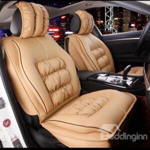 Super Soft and Warm Single Colored Leather Material Car Seat Cover
