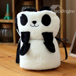 Warm Flannel Bouncy Little Panda Baby Blanket