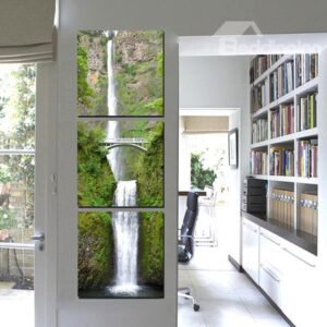 Amazing Natural Scenery Waterfall in Valley 3-Panel Wall Art Prints